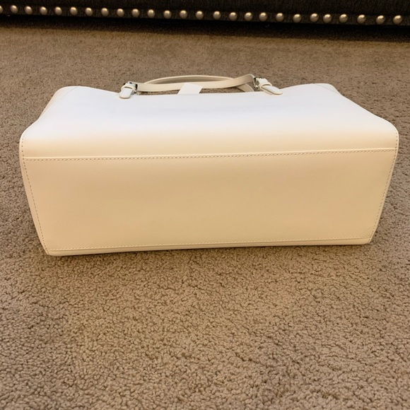 NEW Tory Burch Emerson Buckle Tote White - Picture 4 of 14